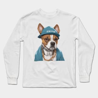 Hip Hop Dog Long Sleeve T-Shirt